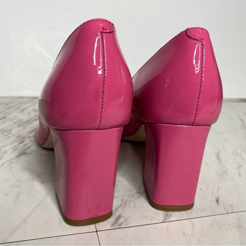 New! Marc Fisher Zala Pink Patent Leather Pointy Toe Pump 5M - Picture 4 of 14
